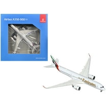 Airbus A350-900 Commercial Aircraft "Emirates Airlines" (A6-EXB) White with Tail Graphics 1/400 Diecast Model Airplane by GeminiJets