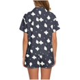 thumbnail image 4 of Halloween Women's Notched Top and Shorts Pajama Set, 4 of 5