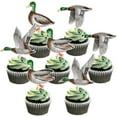 thumbnail image 2 of Duck Hunting Party Decorations, 24pcs Duck Cupcake Toppers, Mallard Duck Birthday Party Supplies, 2 of 7