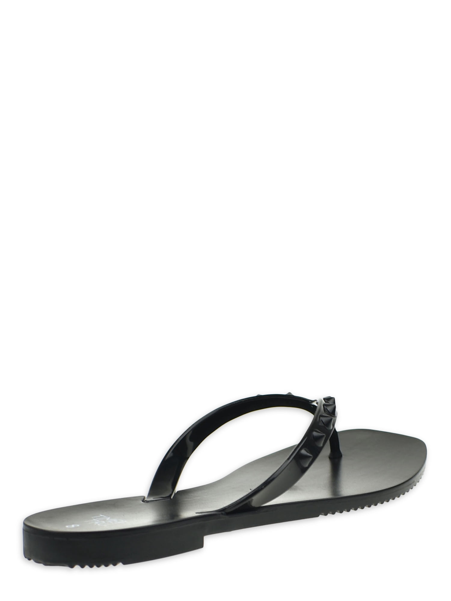 Time and Tru Women's Studded Jelly Flip Flop Sandals