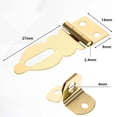 thumbnail image 3 of Set Of 6 Decorative Brass Latches Miniature Padlocks Hasps with Mounting Screws Upgrades for Boxes & Dollhouses, 3 of 7