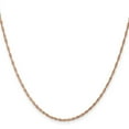 thumbnail image 3 of Auriga Fine Jewelry 14K Rose Gold 1mm Singapore Chain Necklace 18inch for Women, 3 of 6