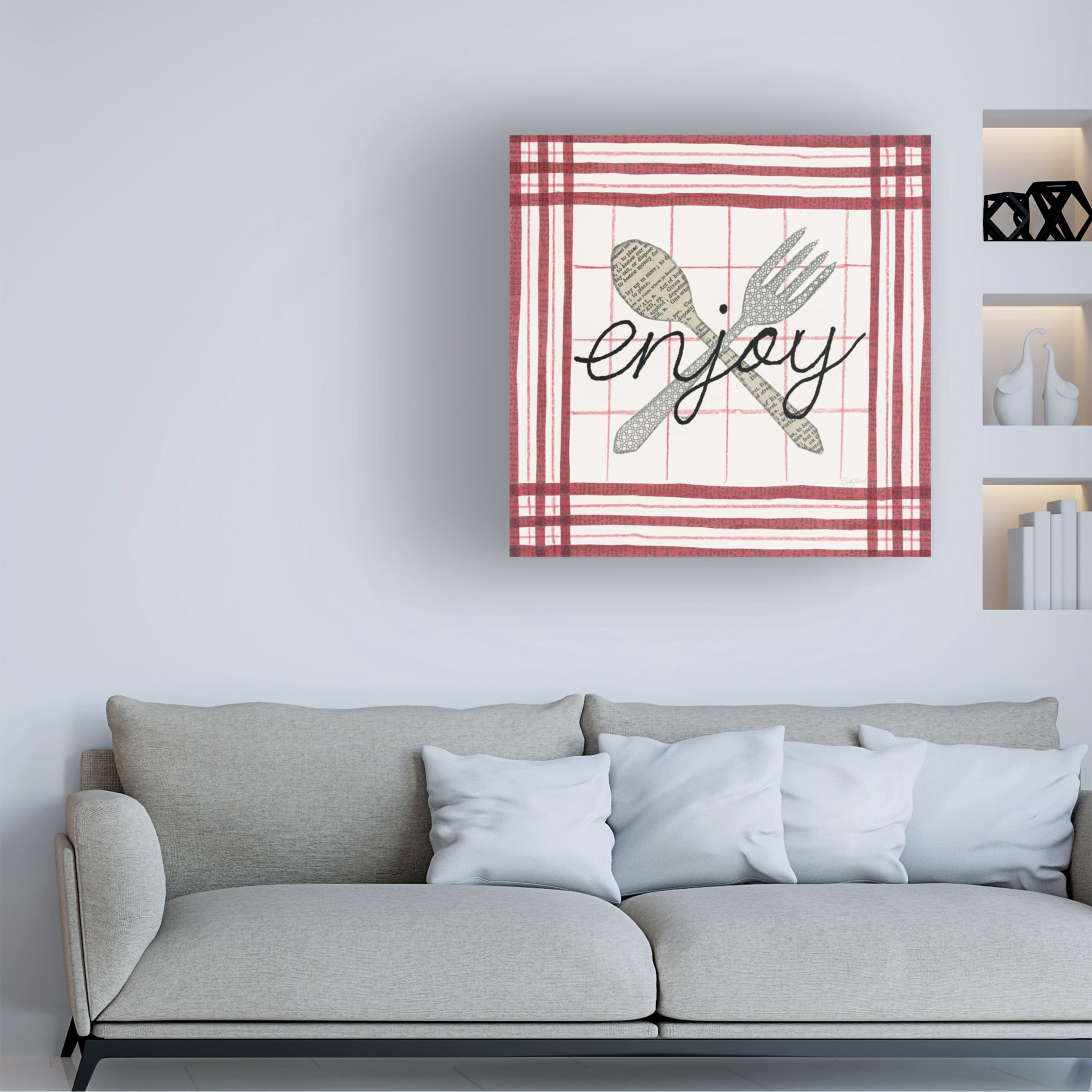 Courtney Prahl 'Cool Kitchen Enjoy' Canvas Art