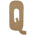 thumbnail image 1 of Wooden Letter Unfinished, Rustler Font, Craft Cutout, 1 of 2