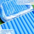 thumbnail image 4 of Tumbona inflable para bronceado con forma de flotador Turnmeon, 72 x 47 cm, con rociador, 4 of 6