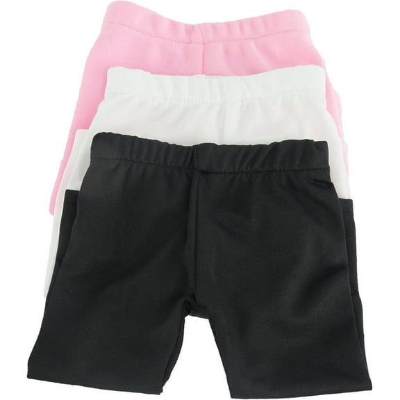 White, Black, and Pink Leggings Set of 3 For 18 Inch Dolls | American Fashion World