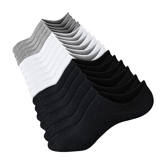 Resicozy 8 Pair Unisex Low Cut Ankle Socks for No Show Casual Breathable Athletic Socks for Sport Small Black and White and Grey