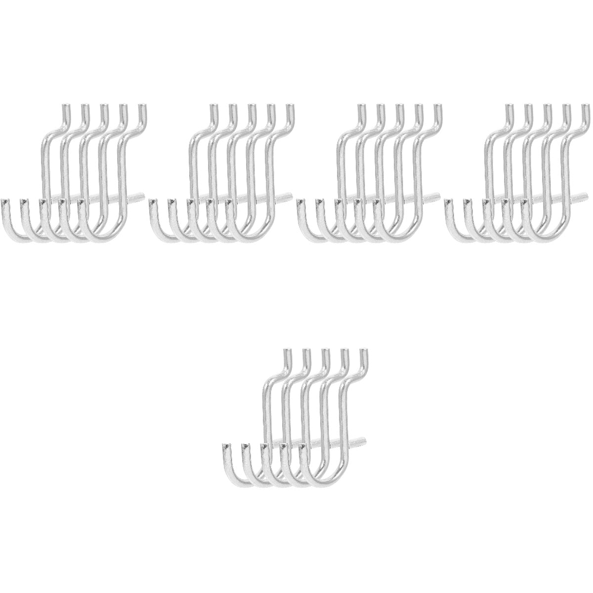 FUEENIRVA 100-Piece Heavy Duty Metal Pegboard Hooks Set for Garage, Home Organization, and Storage Solutions
