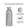thumbnail image 3 of Termo para Cafe y agua Gaon de acero inoxidable 500ml con tapa Hermética plateado, 3 of 9