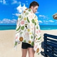 thumbnail image 5 of Dreamtimes Tropical Lamingo Toucan Beach Towel Quick Dry Absorbent Bath Towels Sandproof Lightweight Towel for Gym Yoga Sports Swimming- 30x60in, 5 of 7