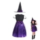 thumbnail image 1 of Disfraz De Bruja Para Niñas 2 9 Años Halloween Niños Calabaza Niña Vestido Con Sombrero 2pcs Conjunto Magic Purple Witch Dress, 1 of 4
