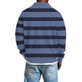 thumbnail image 4 of Hombres de Manga Larga Vintage Impreso Botón Abajo Cuello Turndown Color Sólido Casual Camisa Suave para el Verano, 4 of 5