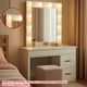 thumbnail image 2 of Tocador Vanity Moderno Con Focos Espejo Camerino Blanco, 2 of 4