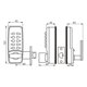 thumbnail image 4 of Mechanical Combination Lock Apartments Homes Convenient Digital Keyless, 4 of 10