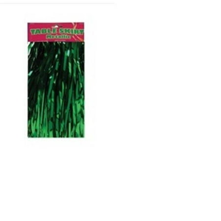 

Metallic Table Skirt - Green