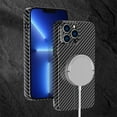 thumbnail image 2 of For iPhone 14 Phone Case Magnetic [Military-Grade Drop Protection] Carbon Fiber Support Wireless Charging Slim Mens Women Matte Shockproof Protective Cover For iPhone 14,Purple, 2 of 8