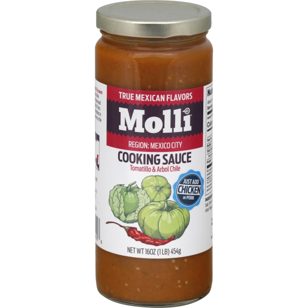 Molli 2169563 16 oz Arbol Pepper & Tomatillos Sauce