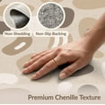 thumbnail image 6 of ODIKA 2'x3' Earthy Tones Gray Abstract Pebble Design Washable Doormat Modern Pattern with Stone Motifs Non-Slip, Low Pile for Entryway, Kitchen, Laundry Room, 6 of 7