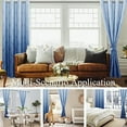 thumbnail image 6 of DWCN Ombre Blackout Curtains–Damask Patterned Thermal Insulated Noise Reducing Grommet Curtains for Bedroom Living Room, 66 x 90 Inches, Set of 2 Panels with Tiebacks, Navy Blue, 6 of 7