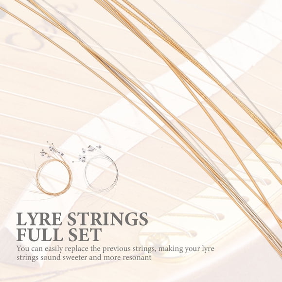 FOMIYES 16Ud Kit Completo Cuerdas De Lyre Accesorios Para Instrumento Fácil De Cambiar