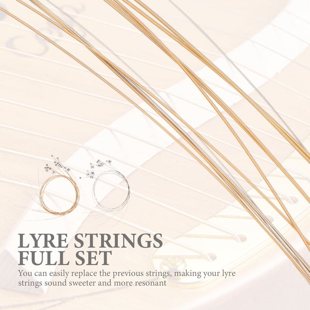 FOMIYES 16Ud Kit Completo Cuerdas De Lyre Accesorios Para Instrumento Fácil De Cambiar