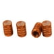 thumbnail image 2 of 4pcs Aluminio Tapas Válvula de Neumático con Bandera Americana Tapones Anti-Polvo de Rueda naranja, 2 of 5