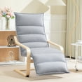 thumbnail image 2 of HOMCOM Modern Accent Chair with Footrest, Upholstered Comfy Armchair, 2 of 10