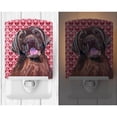 thumbnail image 2 of Caroline's Treasures SC9253CNL Labrador Chocolate Hearts Love Valentine's Day Ceramic Night Light, 6x4x3", multicolor, 2 of 2