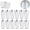Style 1, variant on Curtain Hooks Drapery W Shape Hooks and Pin 2 Prongs Pinch Pleat for Window, Shower Curtain(20 Pack)