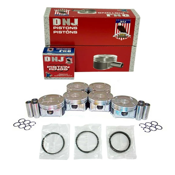 DNJ PRK263A Piston and Ring Kit Fits Cars & Trucks 2001-2010 Acura Honda 3.5L V6 SOHC 24V