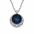 thumbnail image 1 of Virgo Constellation Zodiac Sign Necklaces Pendant Retro Moon Stars Jewelry, 1 of 3