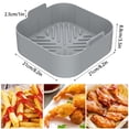 thumbnail image 4 of Lzvxtym 2 Pcs Silicone Air Fryer Pot with Handle Reusable Air Fryer Liner Air Fryer Accessories Liners for Air Fryer Oven Microwave, 4 of 11