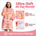 thumbnail image 2 of Luckyapr Oversized Wearable Blanket Hoodie for Adult,Fleece Sweatshirt Blanket Hoodie with Pocket & Hood,Gift for Women, Men, Mom, Dad, 2 of 9