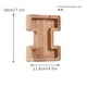 thumbnail image 2 of Piggy-Bank for Kids Boys Girls Large Piggy Banks 26 English Alphabet Letter,Personalized Wooden,Transparent Money Saving Box (1 Pc), 2 of 9