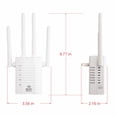 thumbnail image 3 of Smart Tech Clearance! Qiaocaity WiFi Extender WiFi Booster 1200Mbps WiFi Amplifier WiFi Range Extender Dual Band Wifi Router Repeater For Home 2.4GHz & 5GHz, 3 of 7