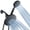 Matte Black, variant on 7" Premium High Pressure 3-Way Rainfall Combo for Best of Both Worlds - 6-Setting Rain Showerhead and Hand Held Shower