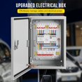 thumbnail image 1 of Kojooin Steel Electrical Box, IP66 Waterproof and Dustproof Hinged Enclosure with Lock and Mounting Plate, 1 of 8