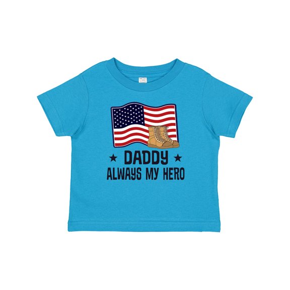 Inktastic Military Daddy Always My Hero Boys or Girls Baby T-Shirt