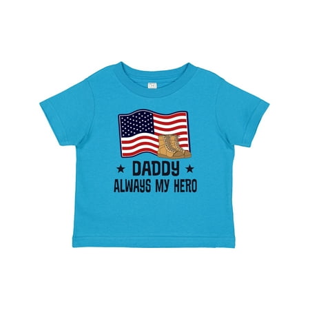 

Inktastic Military Daddy Always My Hero Gift Baby Boy or Baby Girl T-Shirt