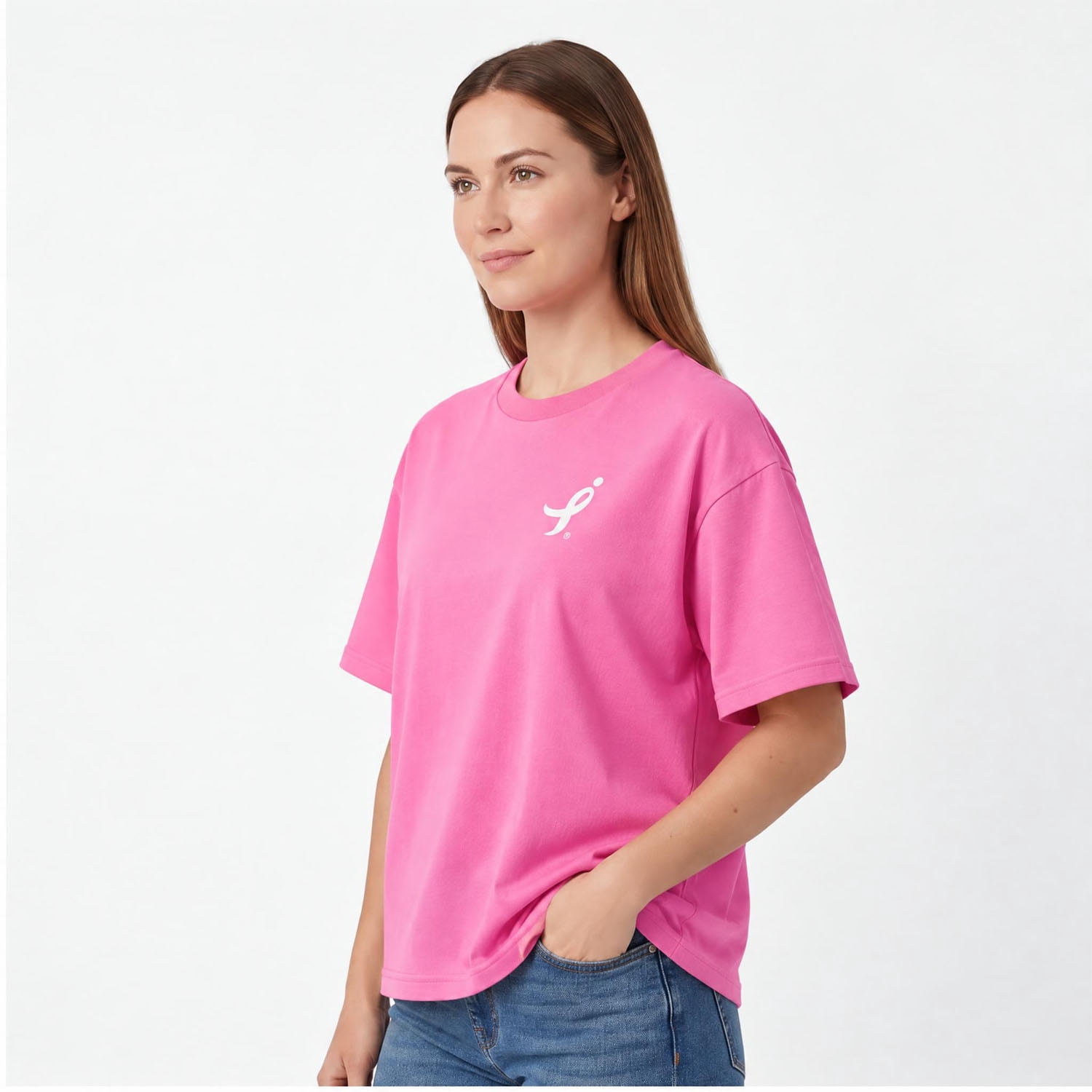 SUSAN G KOMEN MEN'S ALL OF US CROWD MENS SGK SHORT SLEEVE TEE, BREAST CANCER AWARENESS SHIRT, SIZES XS-3XL