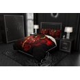 thumbnail image 2 of Bloody Gothic Demon Bedding Set, Comforter or Duvet, Japanese Hannya Bed Cover,, 2 of 5