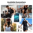 thumbnail image 5 of Kdxio Hawaiian Ship Dolphin for Men's Muscle T-shirt,Sleeveless for Workout Running Athletic Gym Lounge Casual, 5 of 5