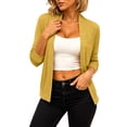 thumbnail image 5 of UQJfacai Knit Cardigan Sweater For Women Classic Long Sleeve Open Front Lightweight Jacket Fall Layering Outwear, 5 of 6