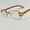 Clear Gold Light Brown, variant on Diamond Sunglasses Men Hip Hop Shades Square Rimless
