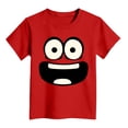 thumbnail image 4 of Ymyiu Toddler Boy Shirt Toddler Kids Boys Girls Shirt Cute Letters Tee Tops Baby Boy Girl 5T 6T(Red, 5-6 Years), 4 of 4