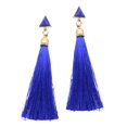 thumbnail image 1 of Pendientes Behomian Zulema Hilo borla pendientes Dangle Triangle Studs Azul, 1 of 8