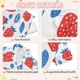 thumbnail image 4 of FORMRS Niños Short Sleeve Top and Pants Pajama Set Unisex Satin 2-Piece Sleepwear, Sizes 5-6Y, Playful Strawberries, 4 of 8
