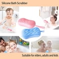 thumbnail image 2 of Depurador de baño de silicona, cepillo de ducha de doble cara con cabezal de cepillo suave y bola de masaje duro, exfoliante de silicona más esponja limpiadora Namotu CZMR-ST252-1, 2 of 3