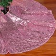 thumbnail image 3 of Sequin Christmas Tree Skirt Embroidered Sequin Tree Skirt Rose Pink 24Inch Christmas Tree Skirt 24 inch Small Christmas Tree Skirt Santa Christmas Decoration, 3 of 7