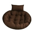 thumbnail image 1 of Cojín para silla colgante, cojín redondo suave para suelo, cojín para asiento, silla tipo huevo Café, 1 of 9